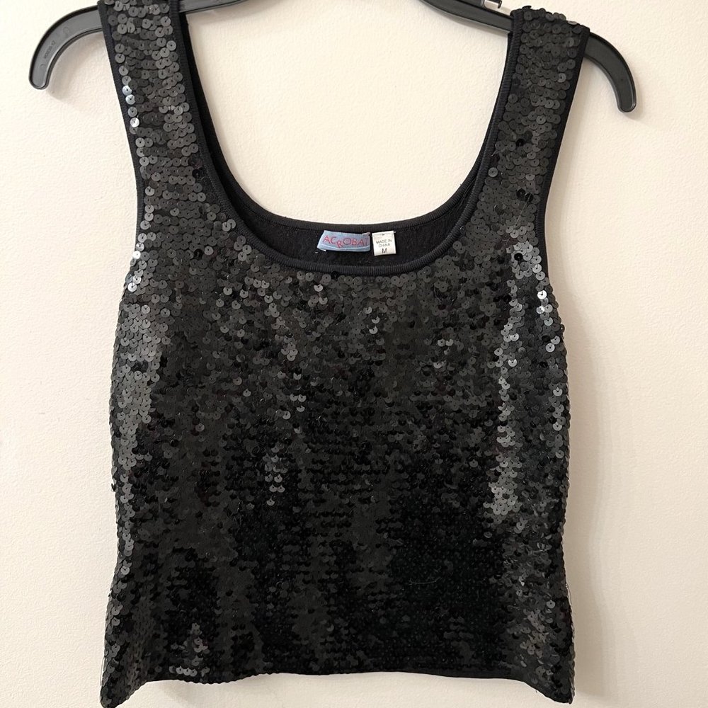 Acrobat Sequin Dressy Tank Top Vintage